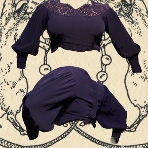 Balloon sleeve blouse